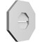 Ekena Millwork Octagonal Surface Mount PVC Gable Vent: Functional, w/ 3-1/2"W x 1"P Standard Frame, 12"W x 12"H GVPOC12X1201SF - alternate 3